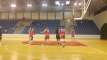 Krajské kolo v basketbale chlapcov - Rozcvička