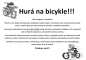 Hurá na bicykle -  Plagát k akcii 